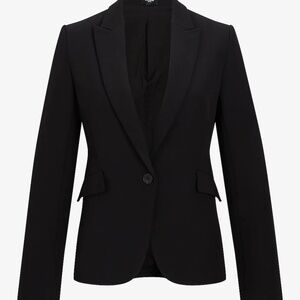 Express Editor Women's Fitted One Button Blazer Business Suit Jacket XL